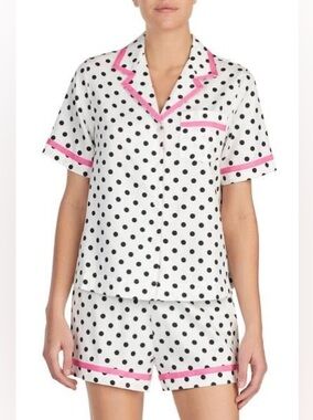 Kate Spade New York Scattered Dot Shorty PJ Set Size Small